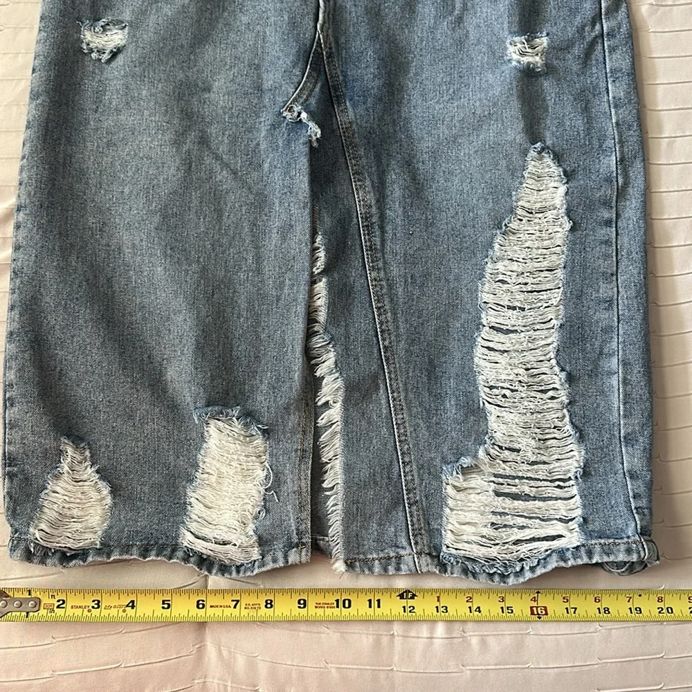 Denim long Skirt